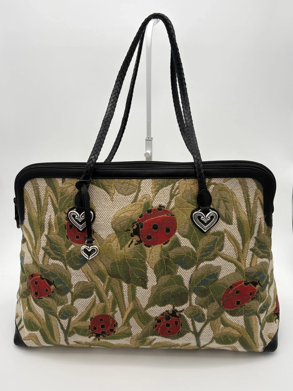 Vintage Brighton Alyssa Ladybug Tapestry Weekender Tote - Picture 1 of 14